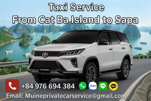 Cat Ba Island to Sapa Private Car